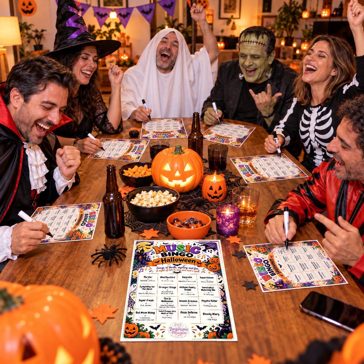 Photo 4 of Halloween Music Bingo · 50 cards