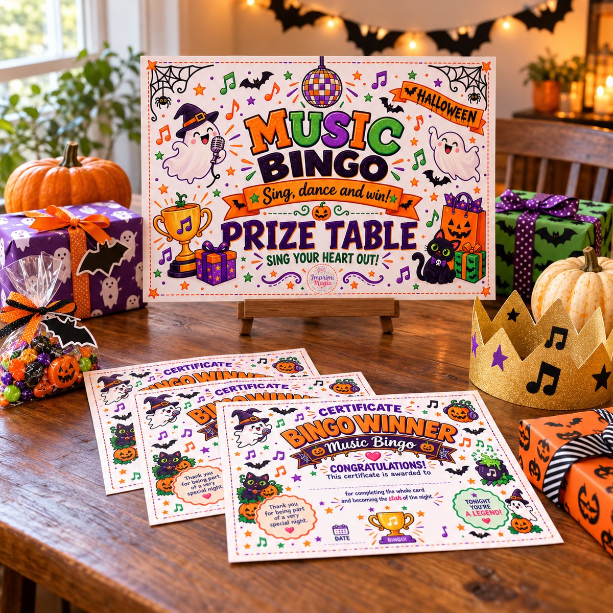 Photo 5 of Halloween Music Bingo · 50 cards